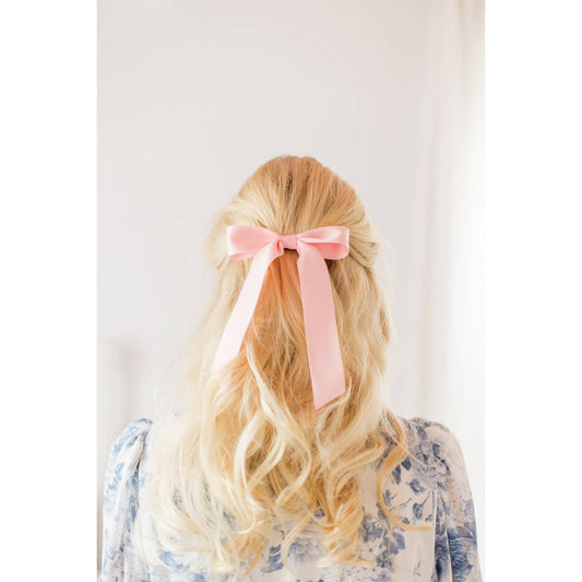 Florence Satin Bow - SATIN PINK