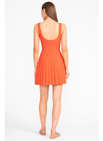 STAUD ELLISON DRESS CAYENNE