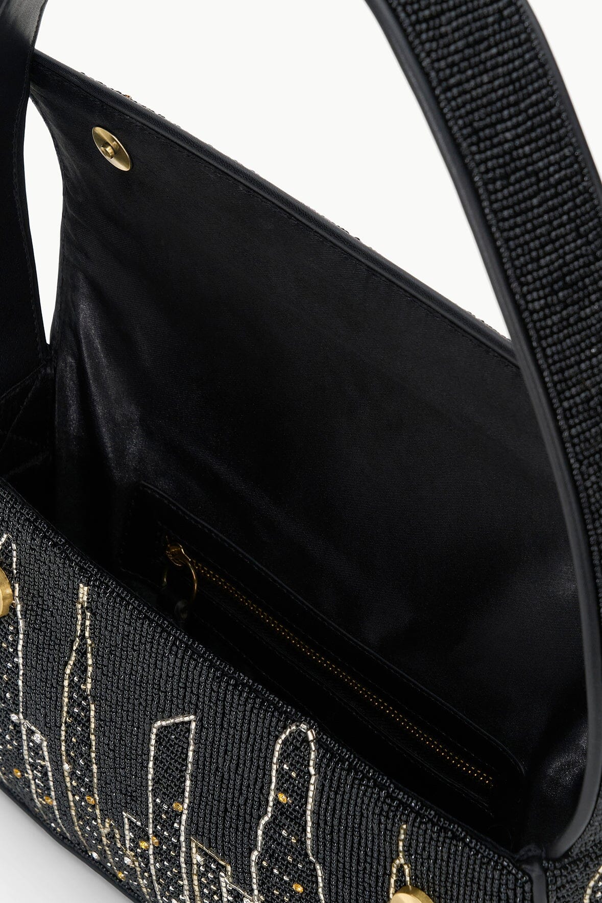 Staud Tommy Beaded Bag NYC Skyline