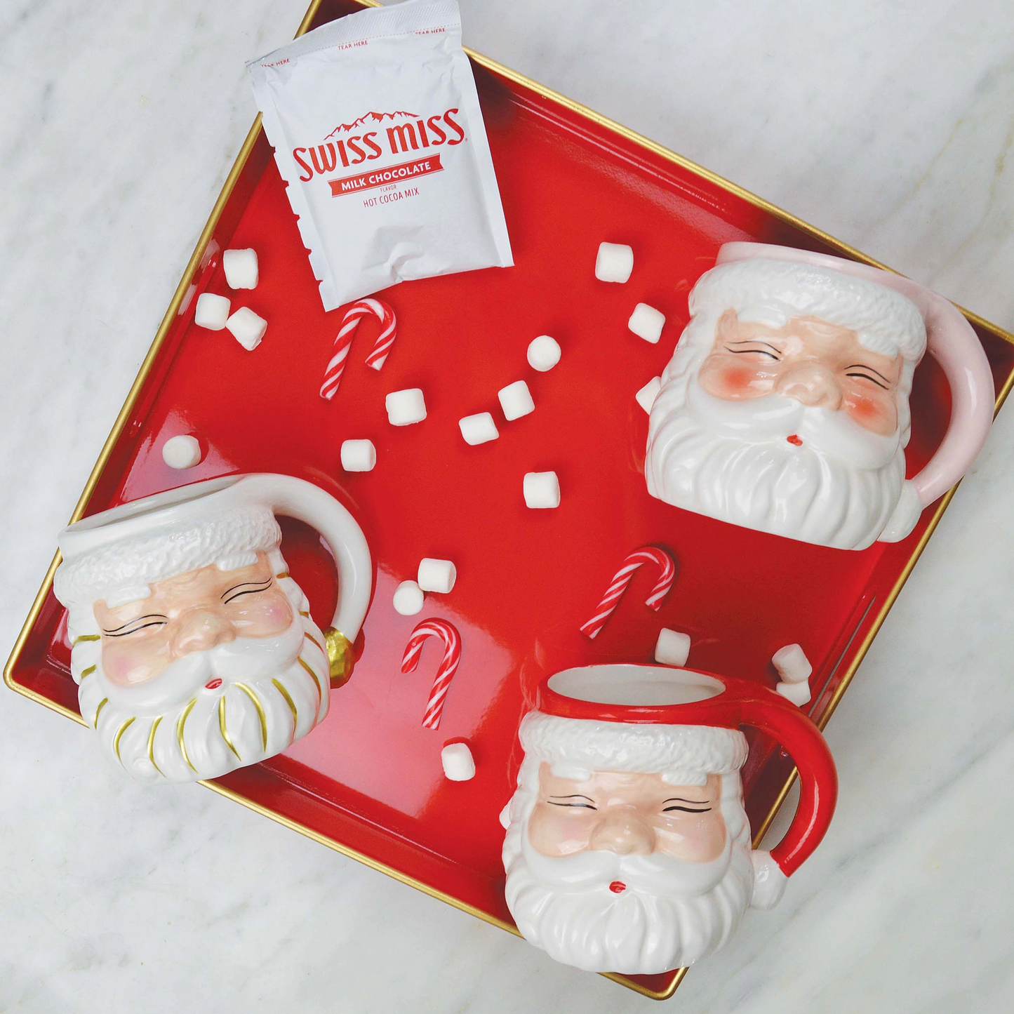 PINK SANTA MUG