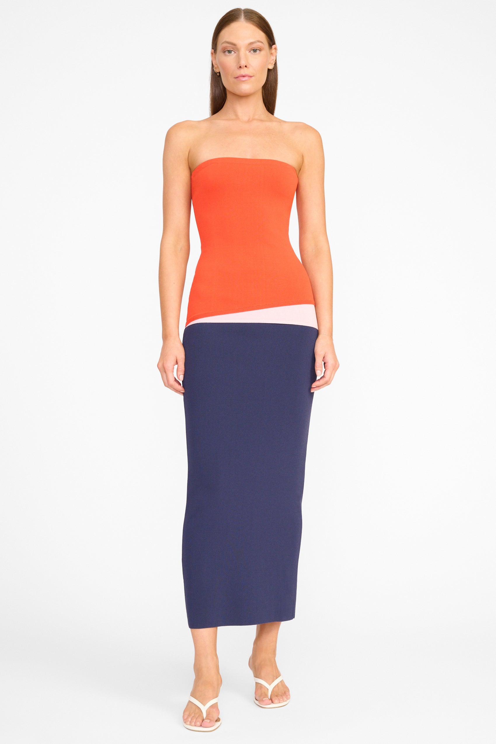 Staud La Serena Dress | Red/Blue | Size M Staud La Serena Dress | Red/Blue | Size M