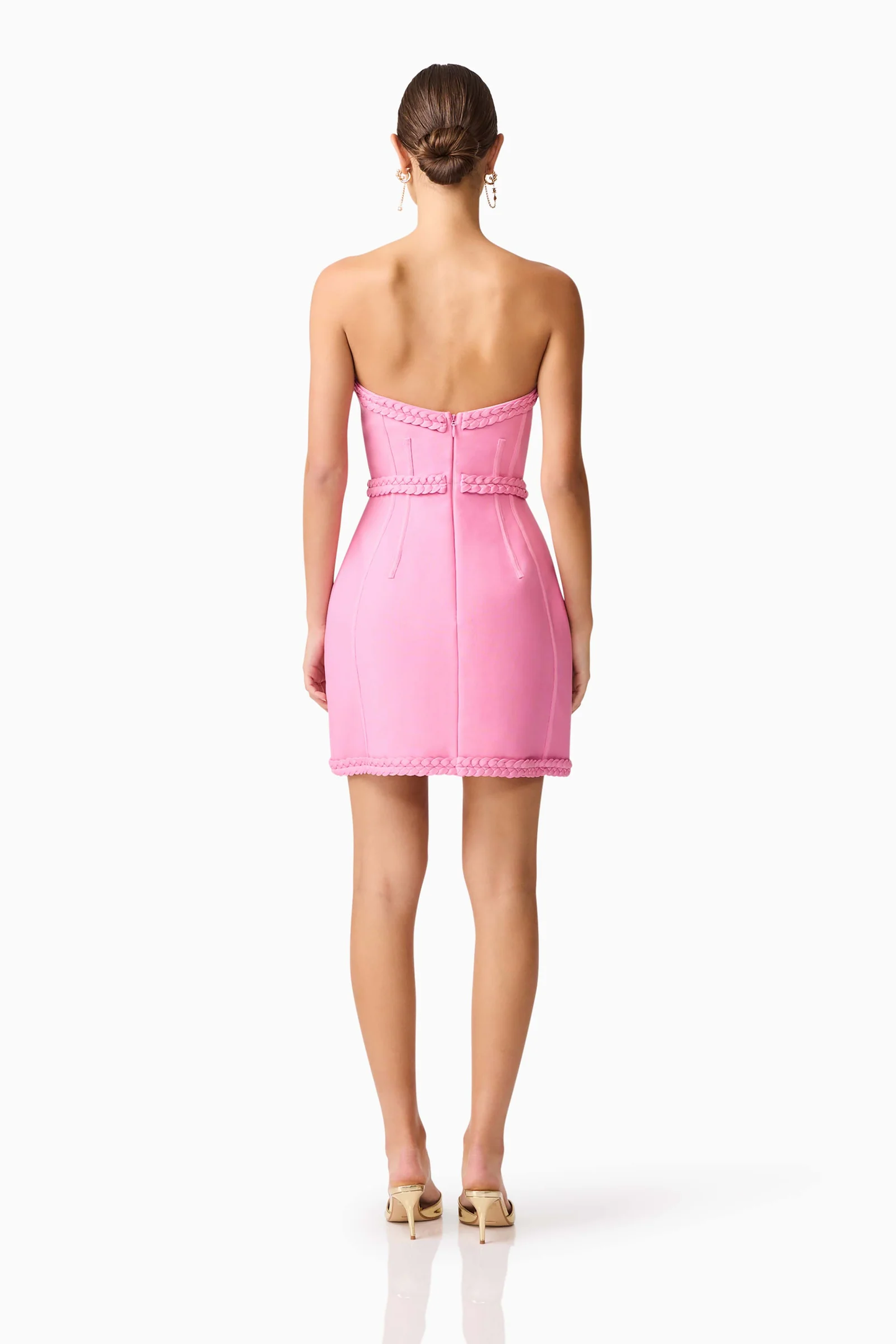 Elliatt Coralene Strapless Mini Dress in Pink