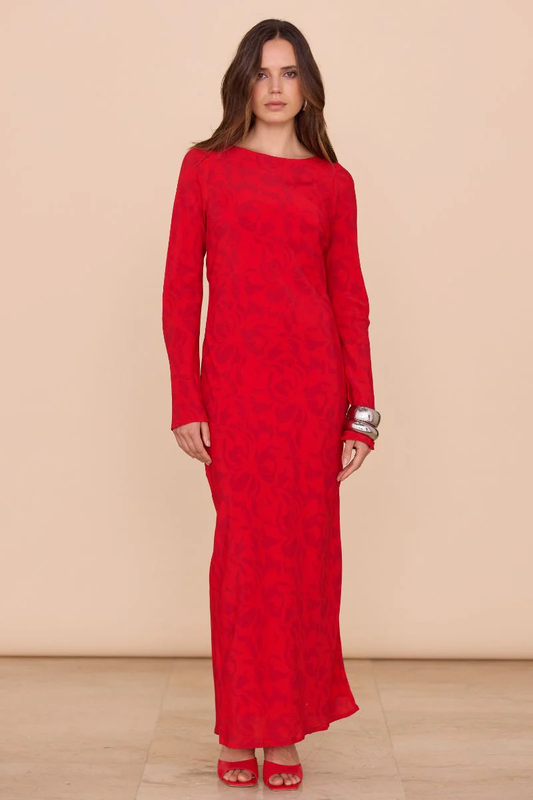 Sovere EMBER LONG SLEEVE DRESS - CHILLI