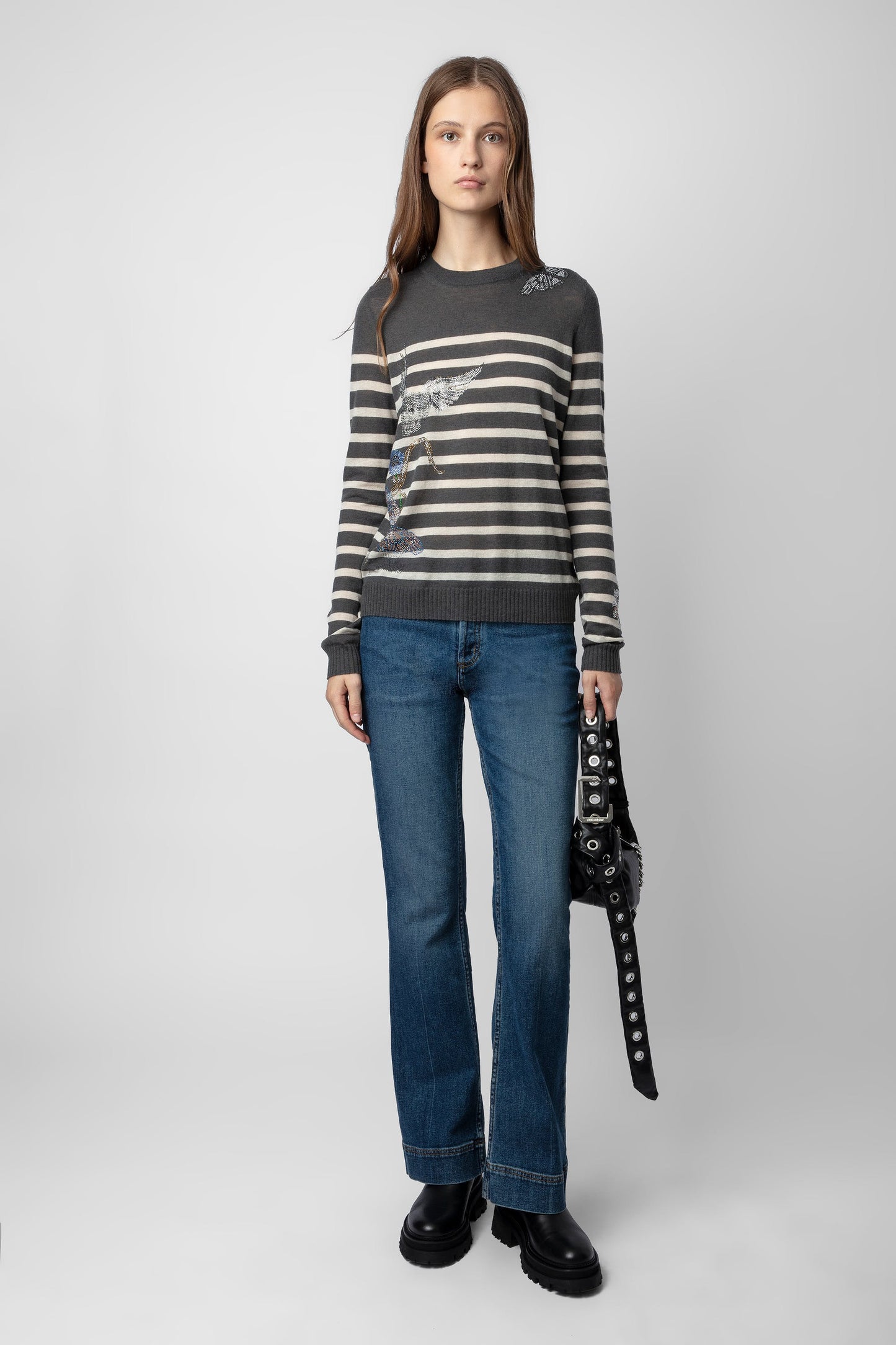 Zadig & Voltaire Source Diamante Cashmere Jumper