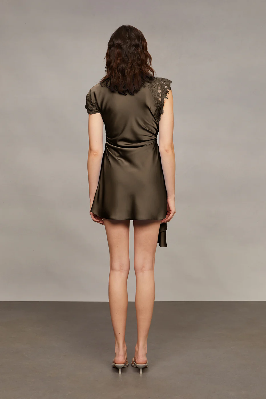 Amur Zina Ruched Mini Dress
