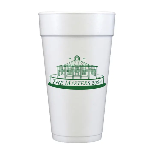 Augusta Trophy Masters Golf Clubs Foam Cups- Pack of 10
