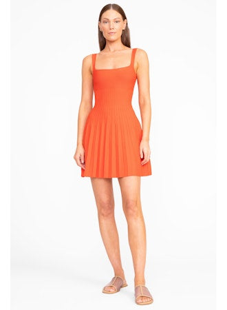 STAUD ELLISON DRESS CAYENNE