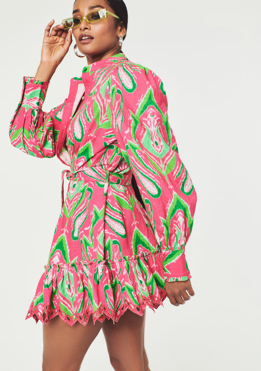 Hemant & Nandita Pink Indu Dress