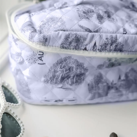 Gracefully Made Art Auburn University Make Up Toiletry Bag, Collegiate