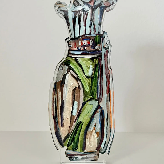 Chelsea McShane "Golf Clubs" Acrylic