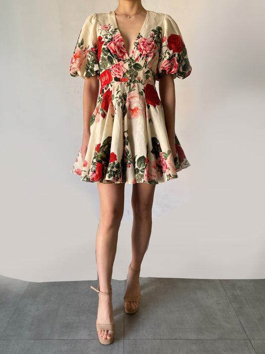 Hemant & Nandita Linen Short Dress