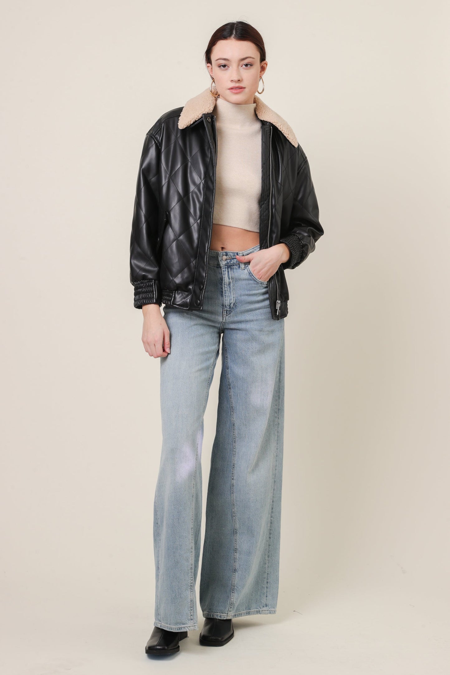 LINE AND DOT ANNETTE BOMBER JACKET