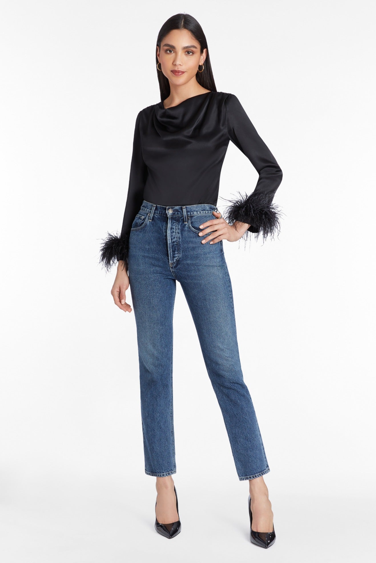 Amanda Uprichard Presley Silk Top
