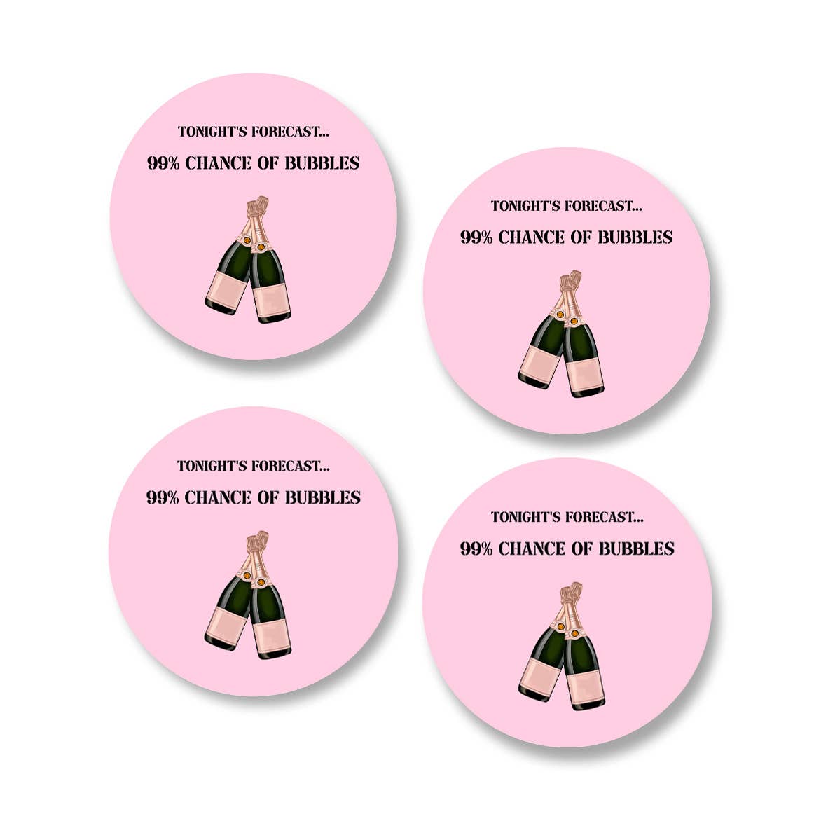 Ceramic Coaster- Set of 4- Tonight'S Forecast