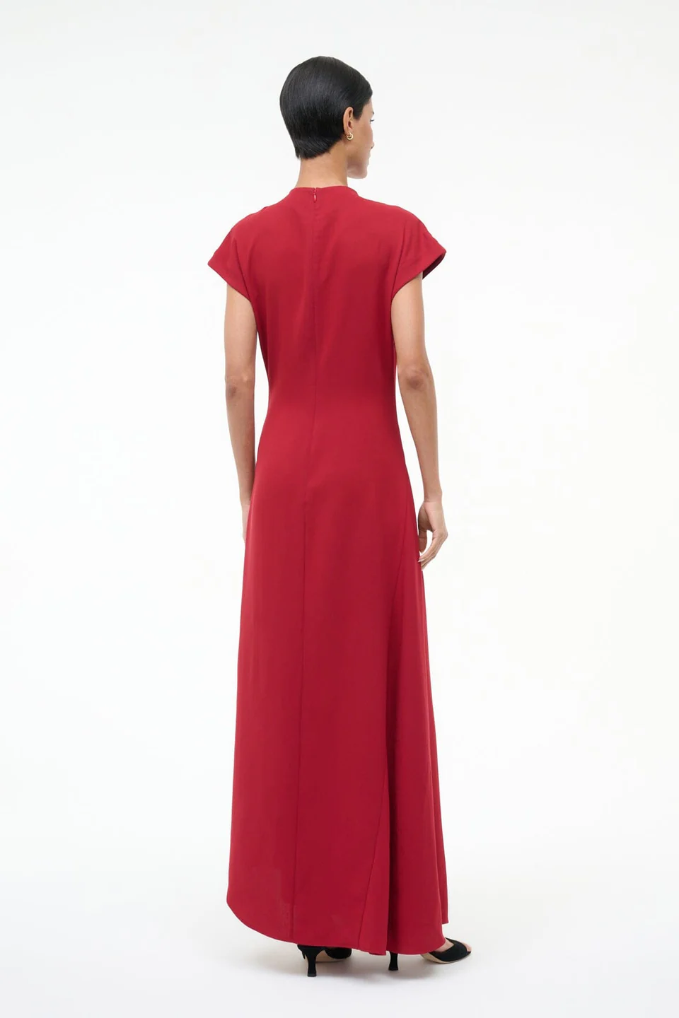 Staud Zaya Dress in Pomegranate