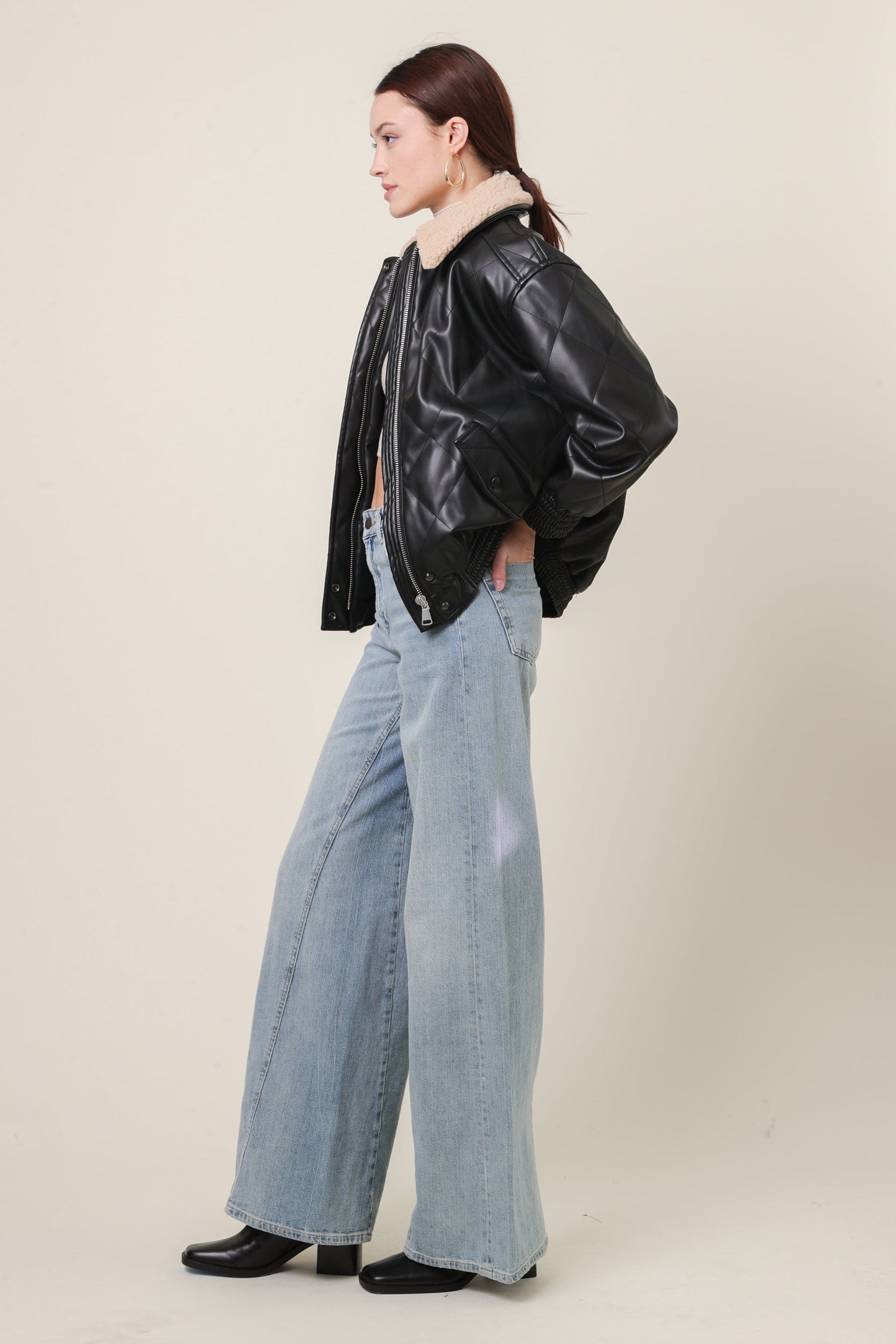 LINE AND DOT ANNETTE BOMBER JACKET