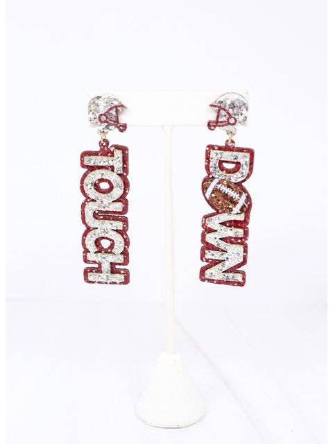 Touchdown Glitter Earring Silver