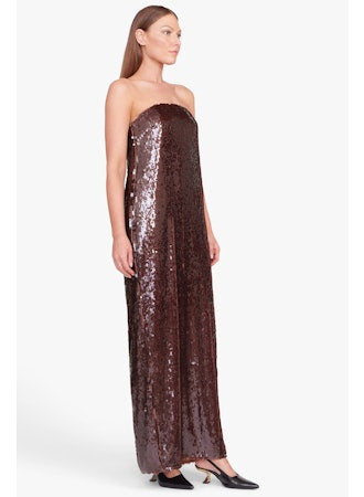 STAUD Casey Dress - Bronze
