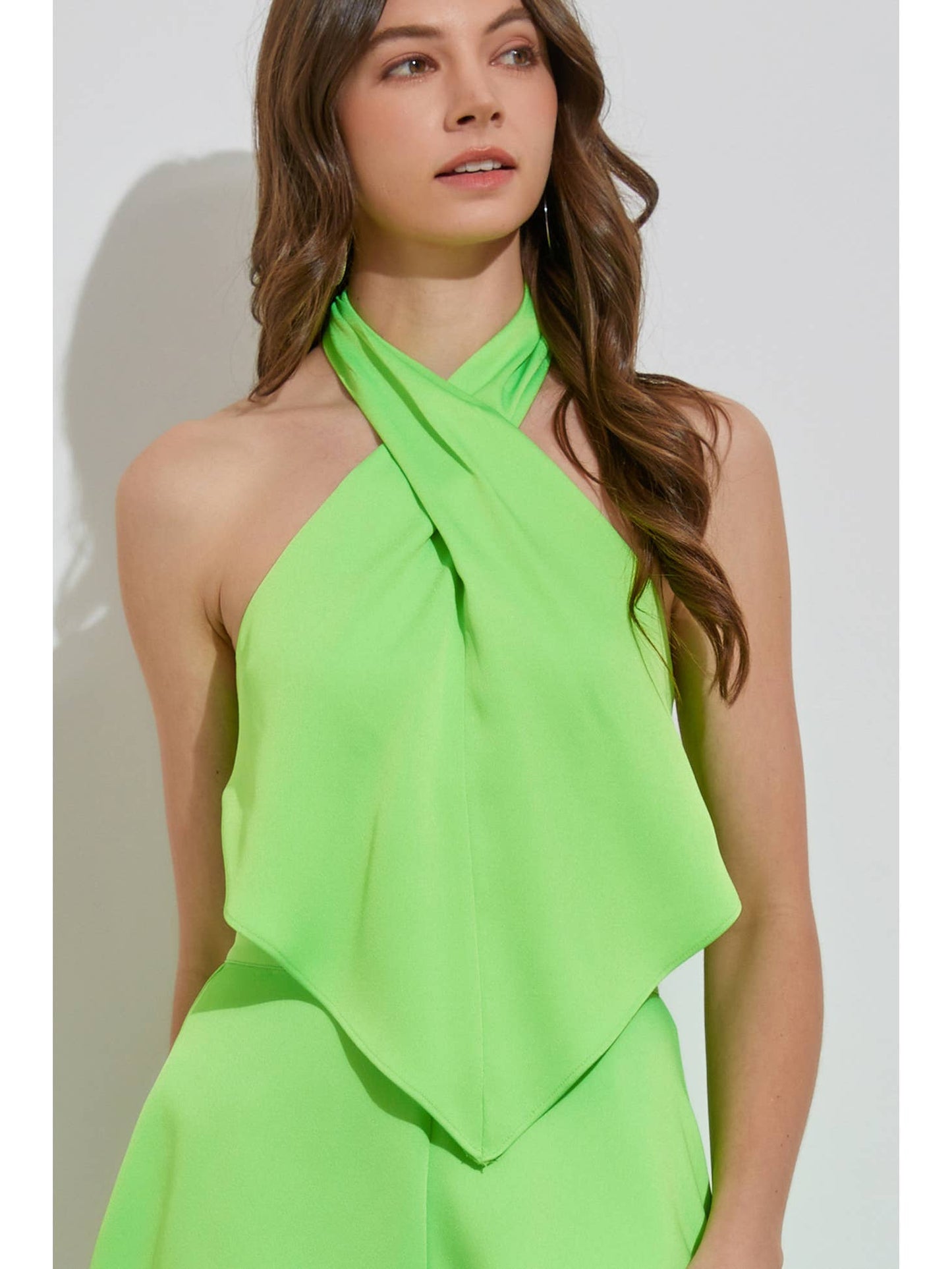 Apple Mint Tie Top