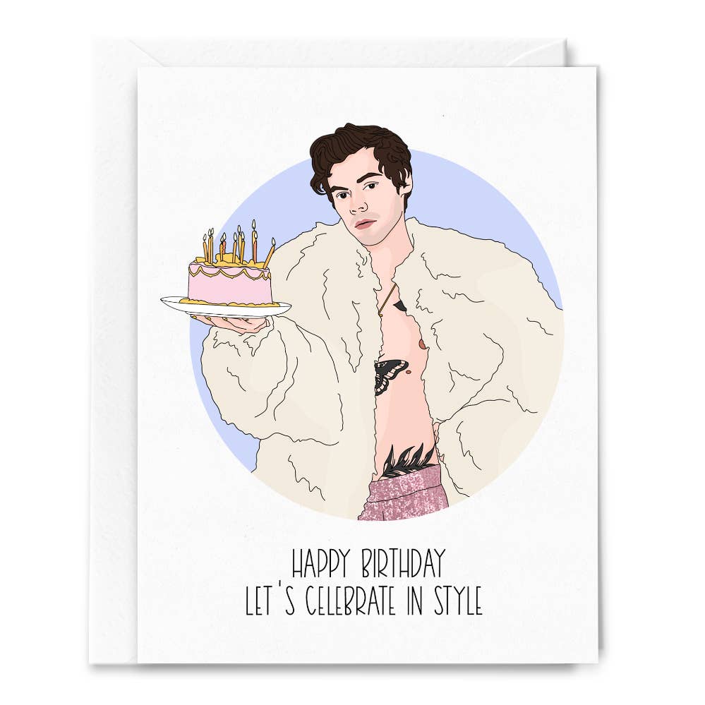 Let'S Celebrate in Style, Harry Styles, Birthday Card
