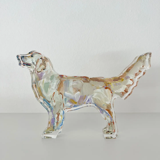 Chelsea McShane "Golden Retriever Light" Acrylic Small