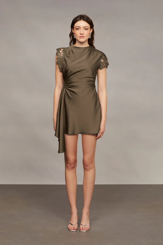 Amur Zina Ruched Mini Dress