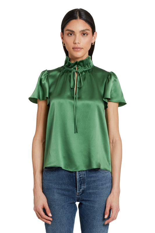 Amanda Uprichard Vittoria Silk Top - Ferman