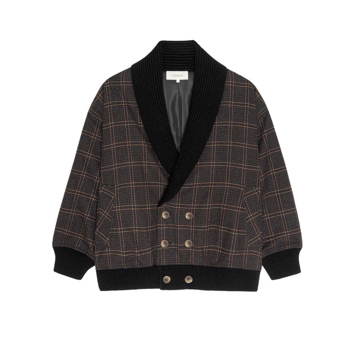The Great The Double Breasted Shawl Collar Coat