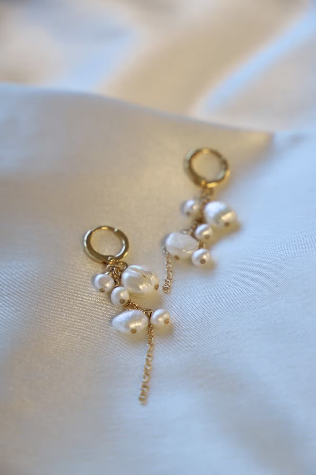 Coastal Pearl Cascade Earrings