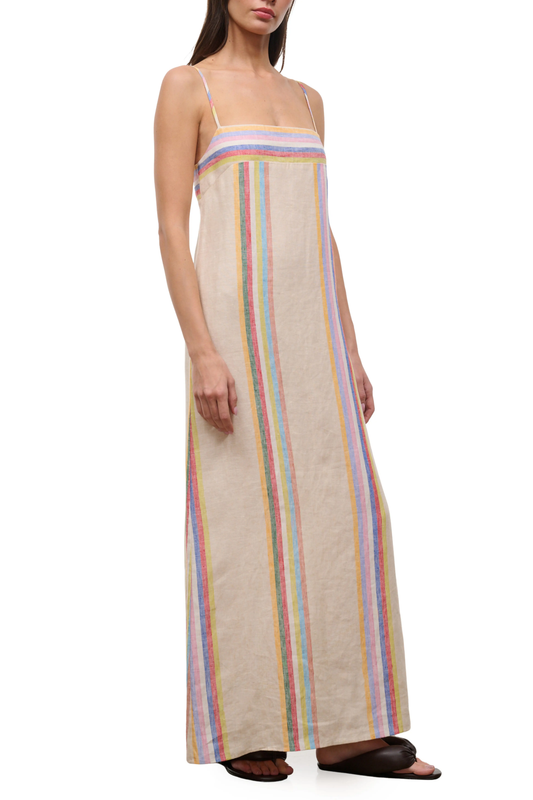 STAUD Laura Linen Maxi Dress