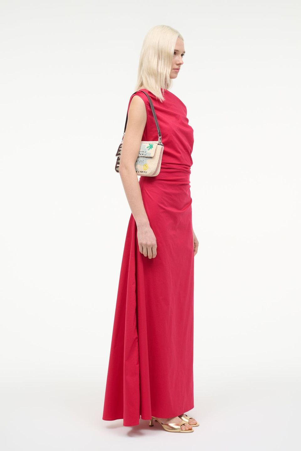 STAUD Phare Maxi Dress - Cherry