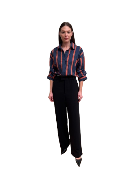 Staud Traverse Bodysuit - Railroad Stripe