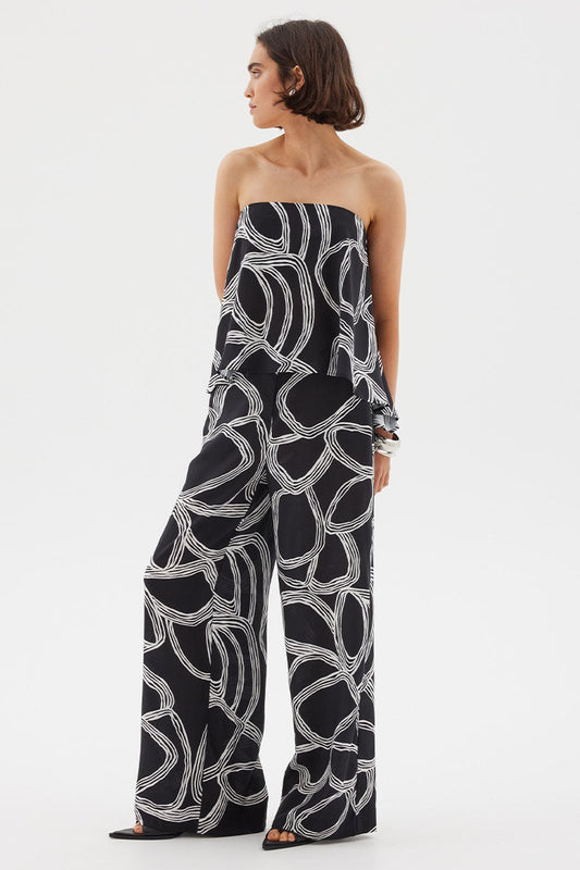 SOVERE SGRAFFITO PANT - BLACK