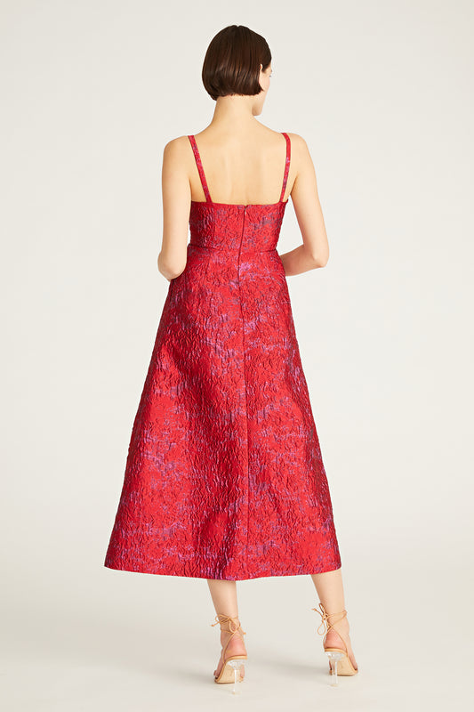 Monique Lhuillier Isabela Jacquard Long Dress
