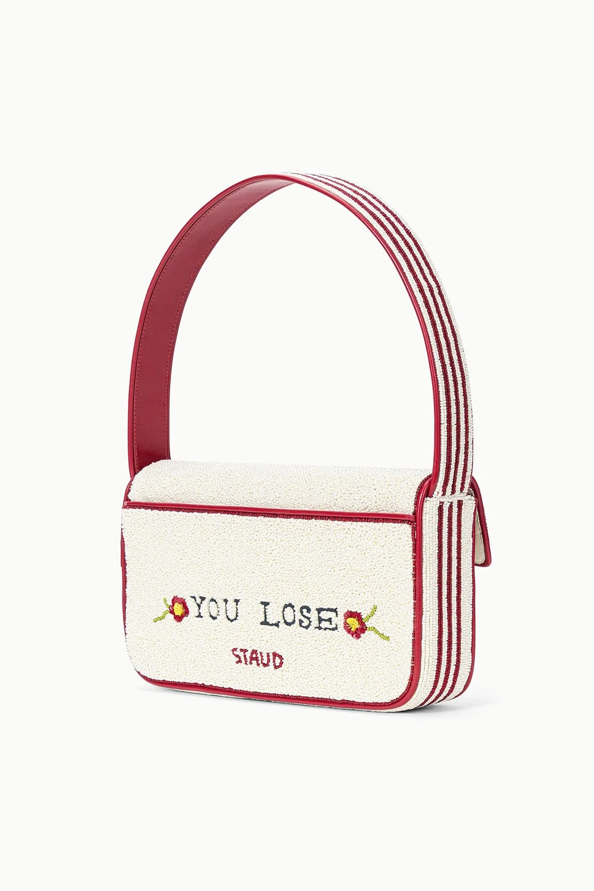 STAUD Tommy Beaded Bag Derby