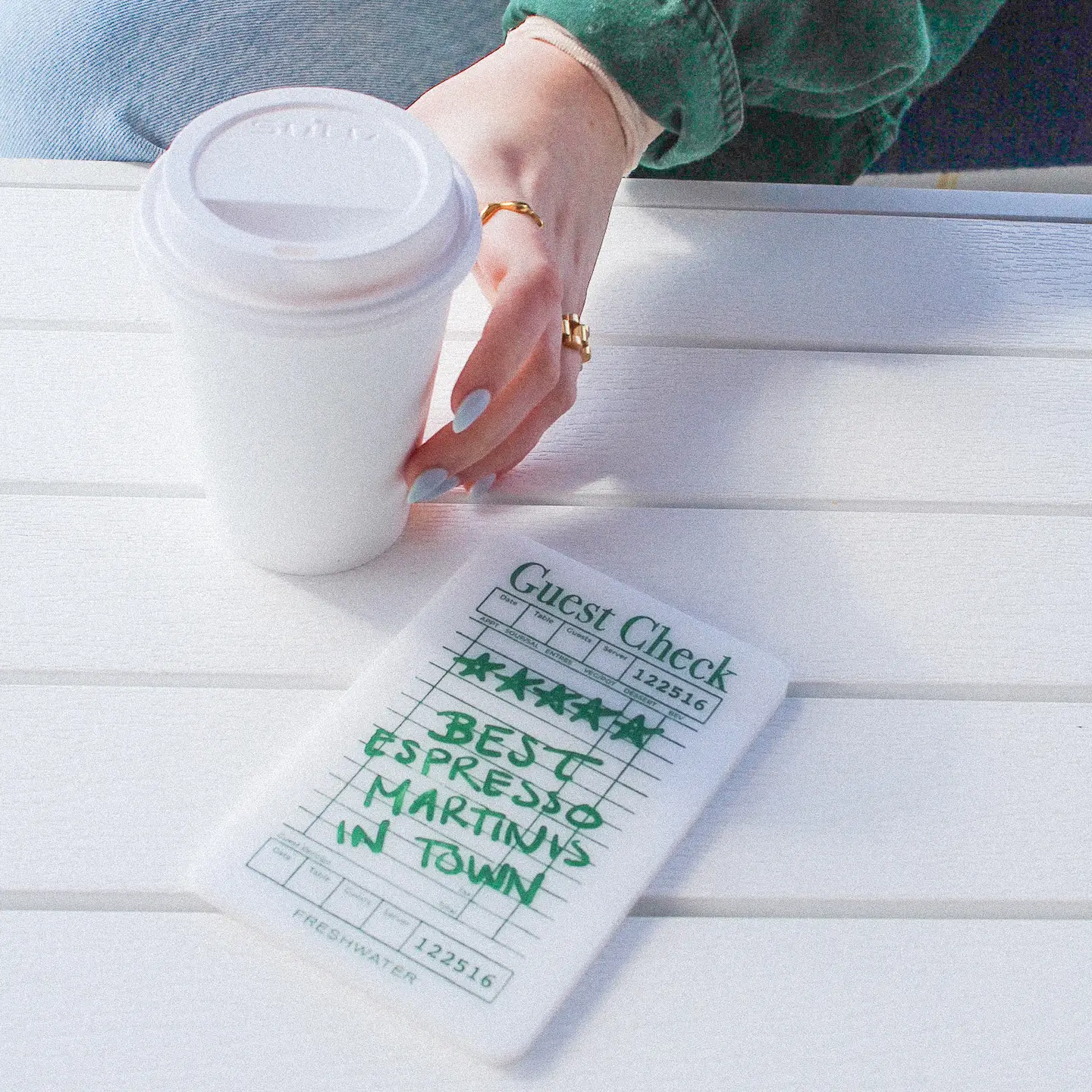Espresso Martini Guest Check Xl Coaster