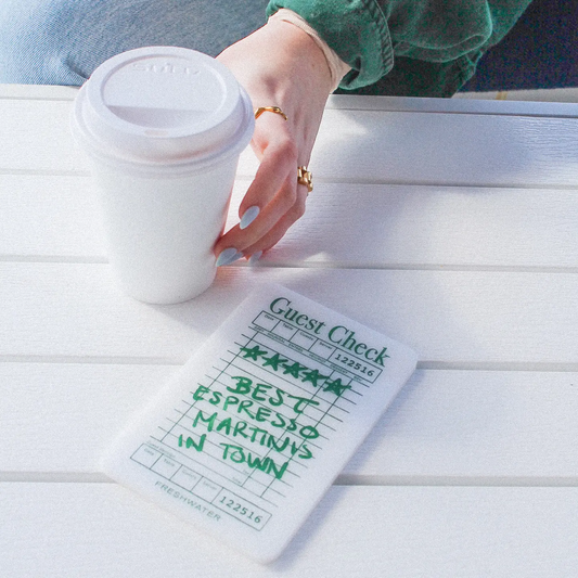 Espresso Martini Guest Check Xl Coaster