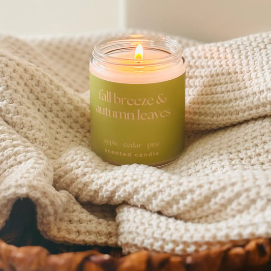 Fall Breeze & Autumn Leaves Scented Fall Candle