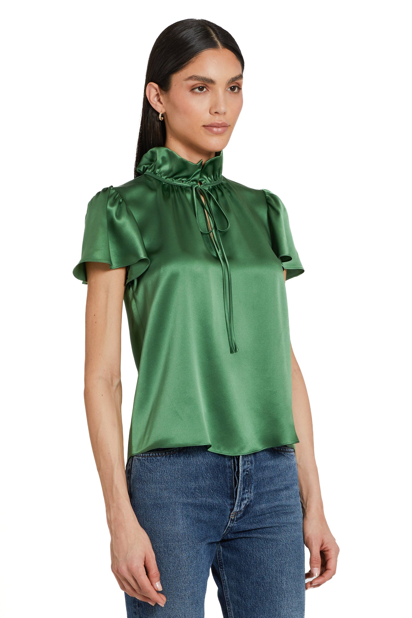Amanda Uprichard Vittoria Silk Top - Ferman
