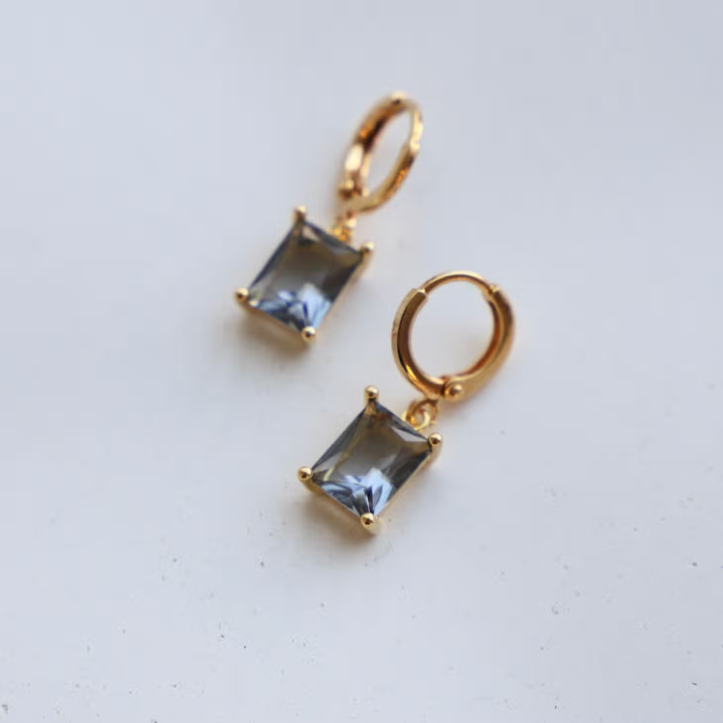 Midnight Blue Large Rectangle Huggie