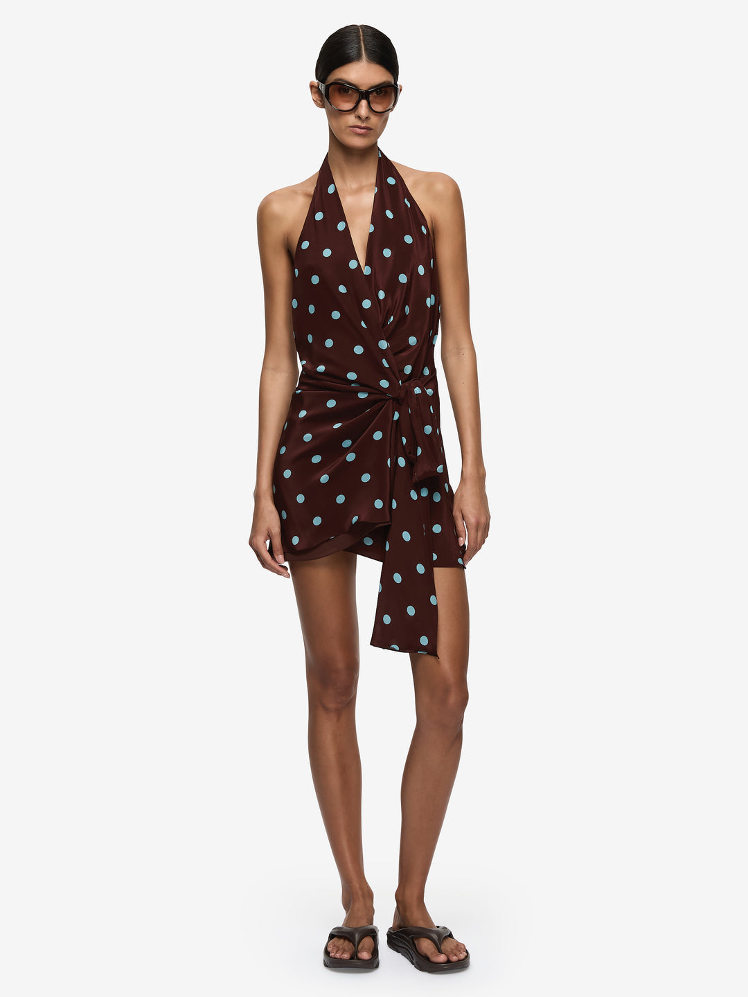 bec and bridge brown halter dress + Mathilde Mini in RESTOCKING END OF OCTOBER. DailyDeals-US1 Black Actors Wearing Dresses Size:40/34