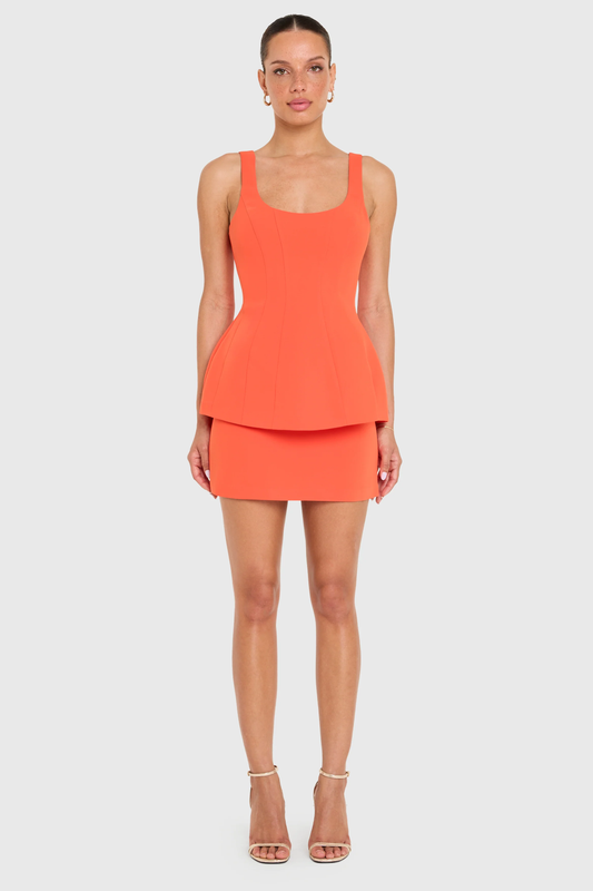 Amanda Uprichard Empire Dress - Mandarin