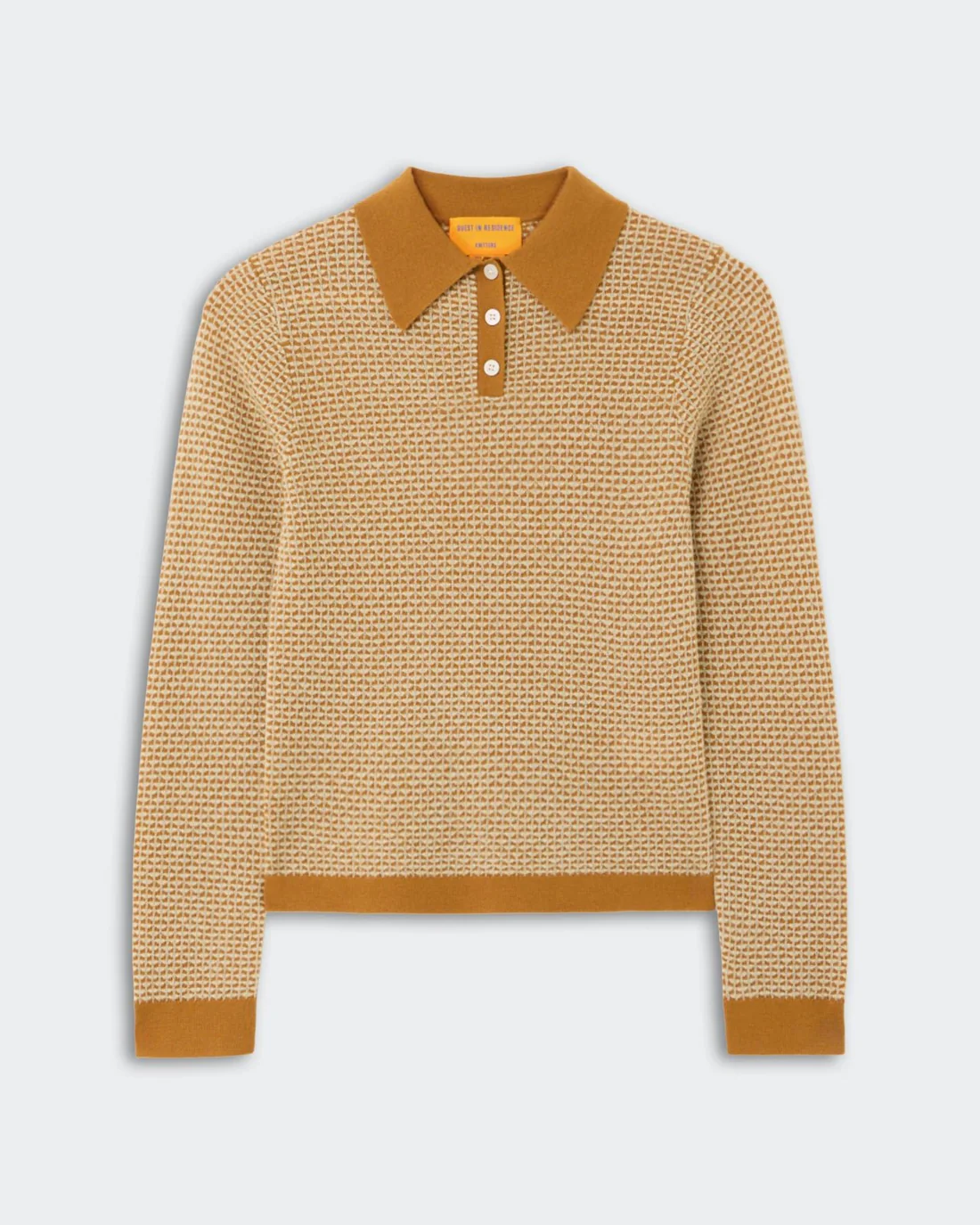 Guest in Residence Pique Shrunken Polo - Suede Combo