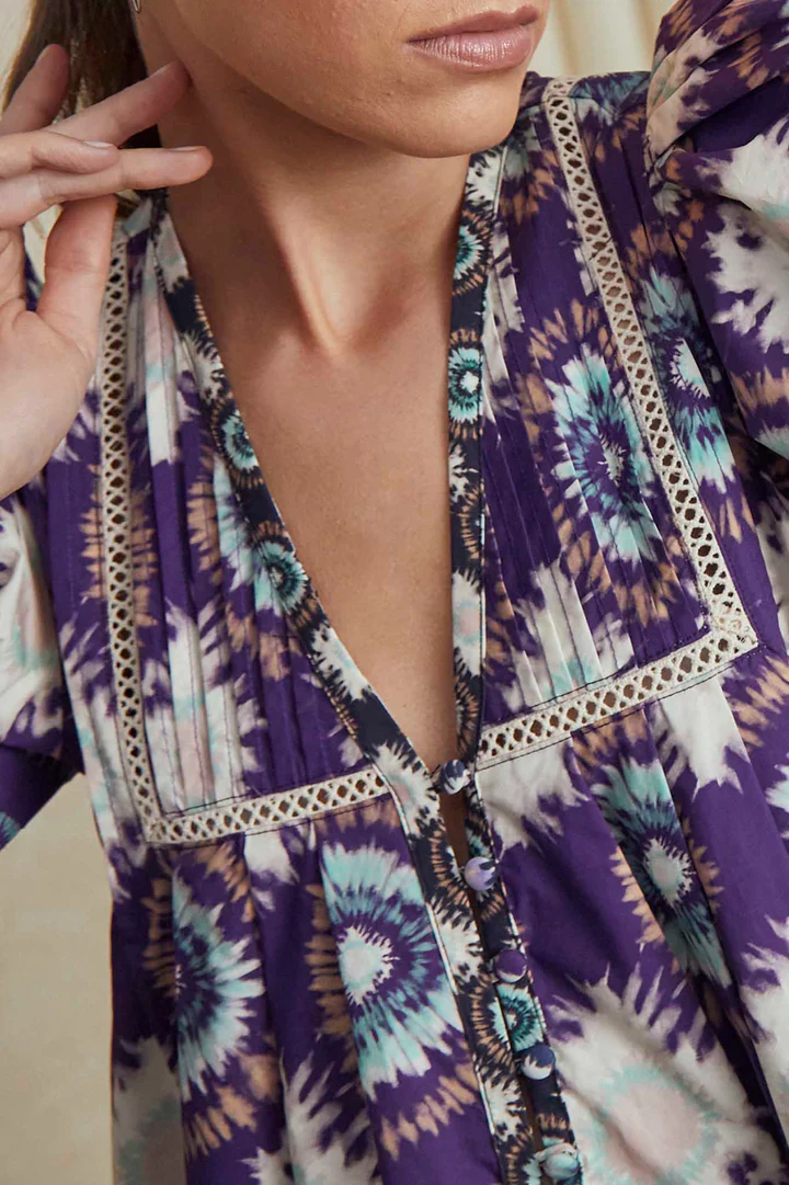Hunter Bell Jenkins Dress - London Rain Purple