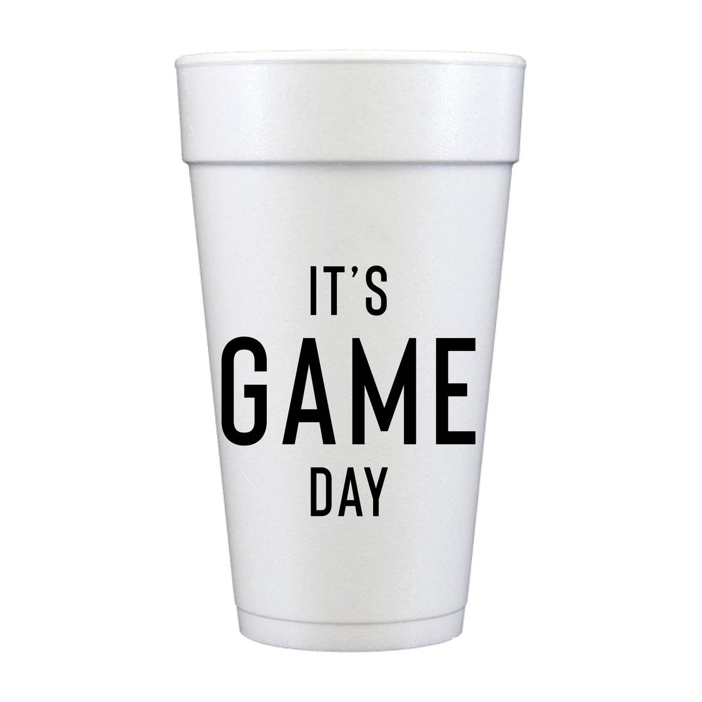 It'S Game Day Football Tailgate Foam Cups- Set of 10