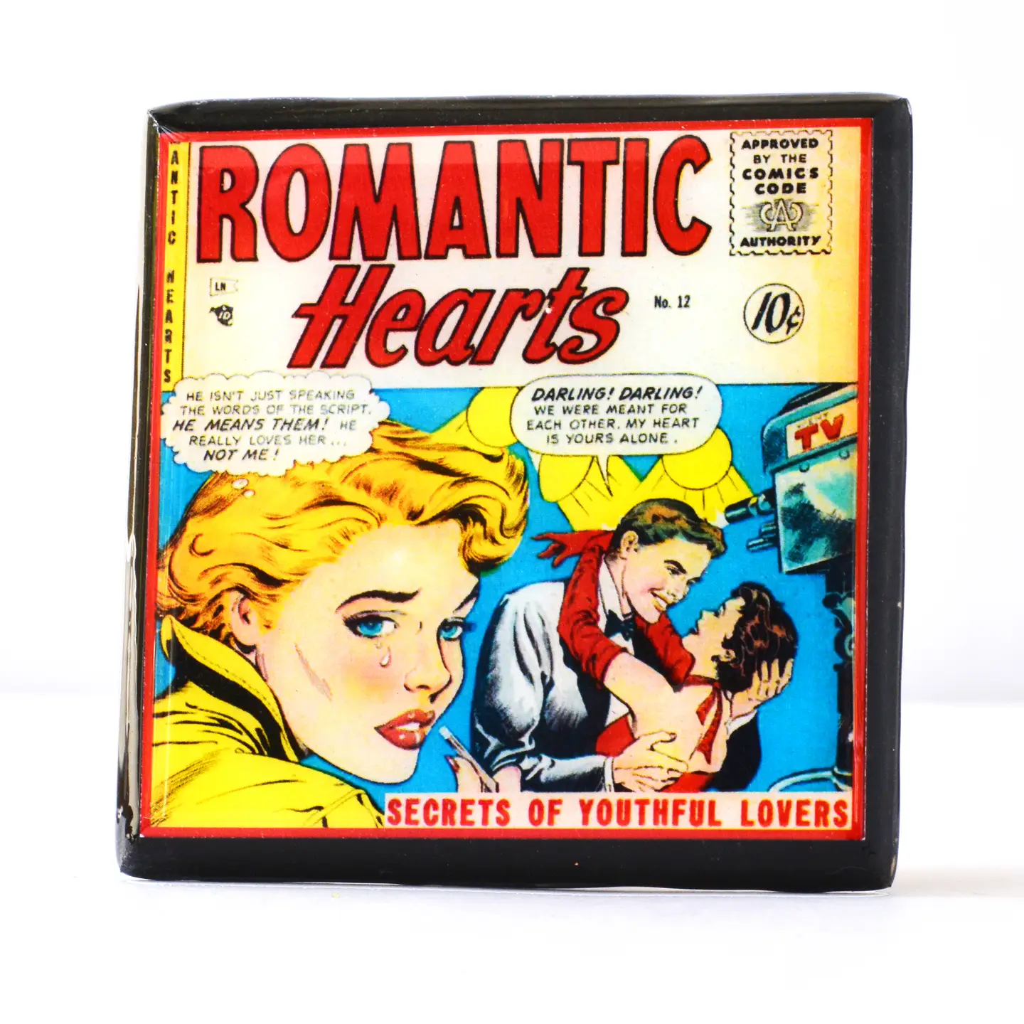 Vintage Romance Comic Book Coasters
