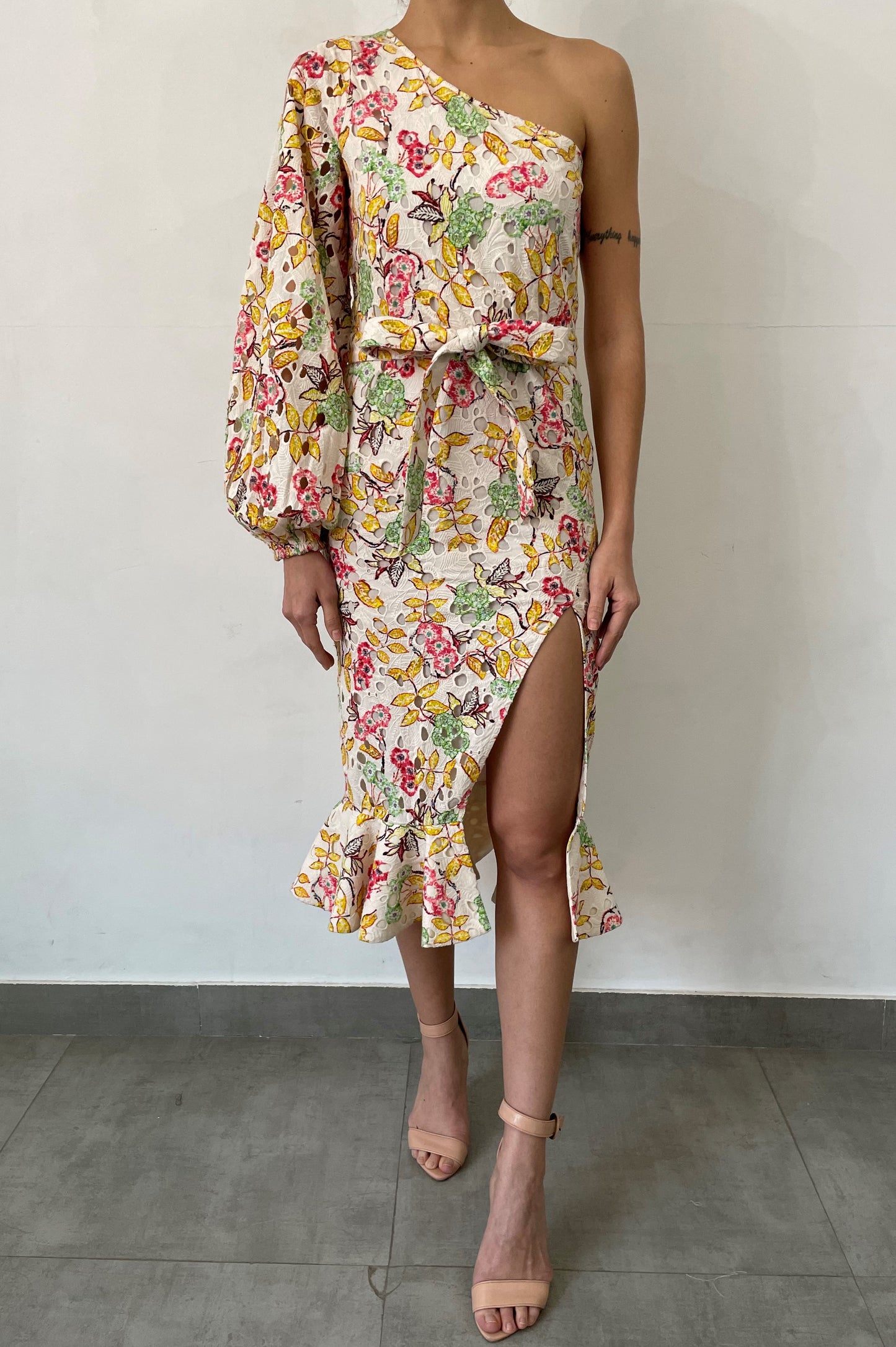 Hemant & Nandita Schiffly Midi Dress