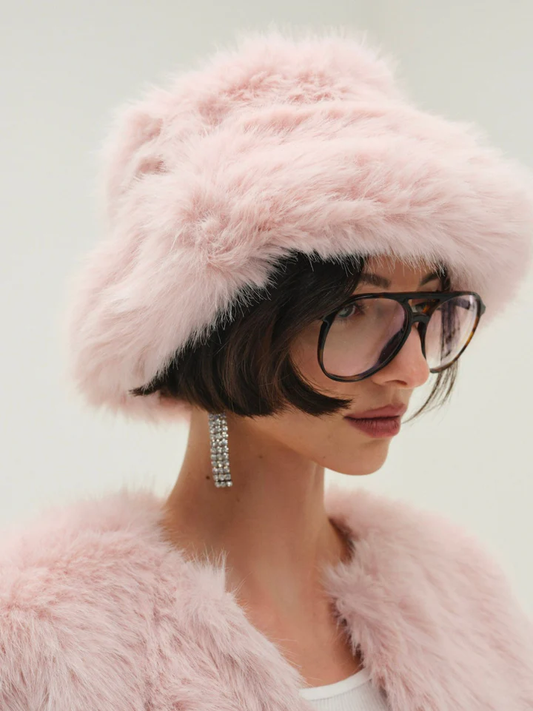 For Love & Lemons Amina Fur Hat
