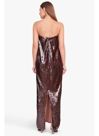 STAUD Casey Dress - Bronze