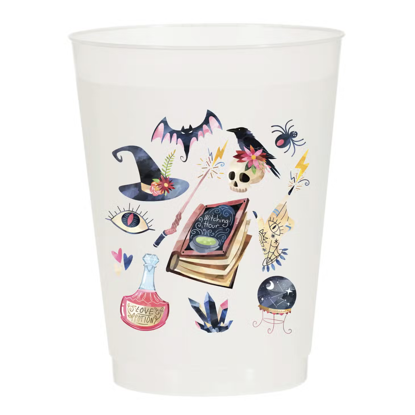 Witching Hour Collage Halloween Frosted Cups - Halloween